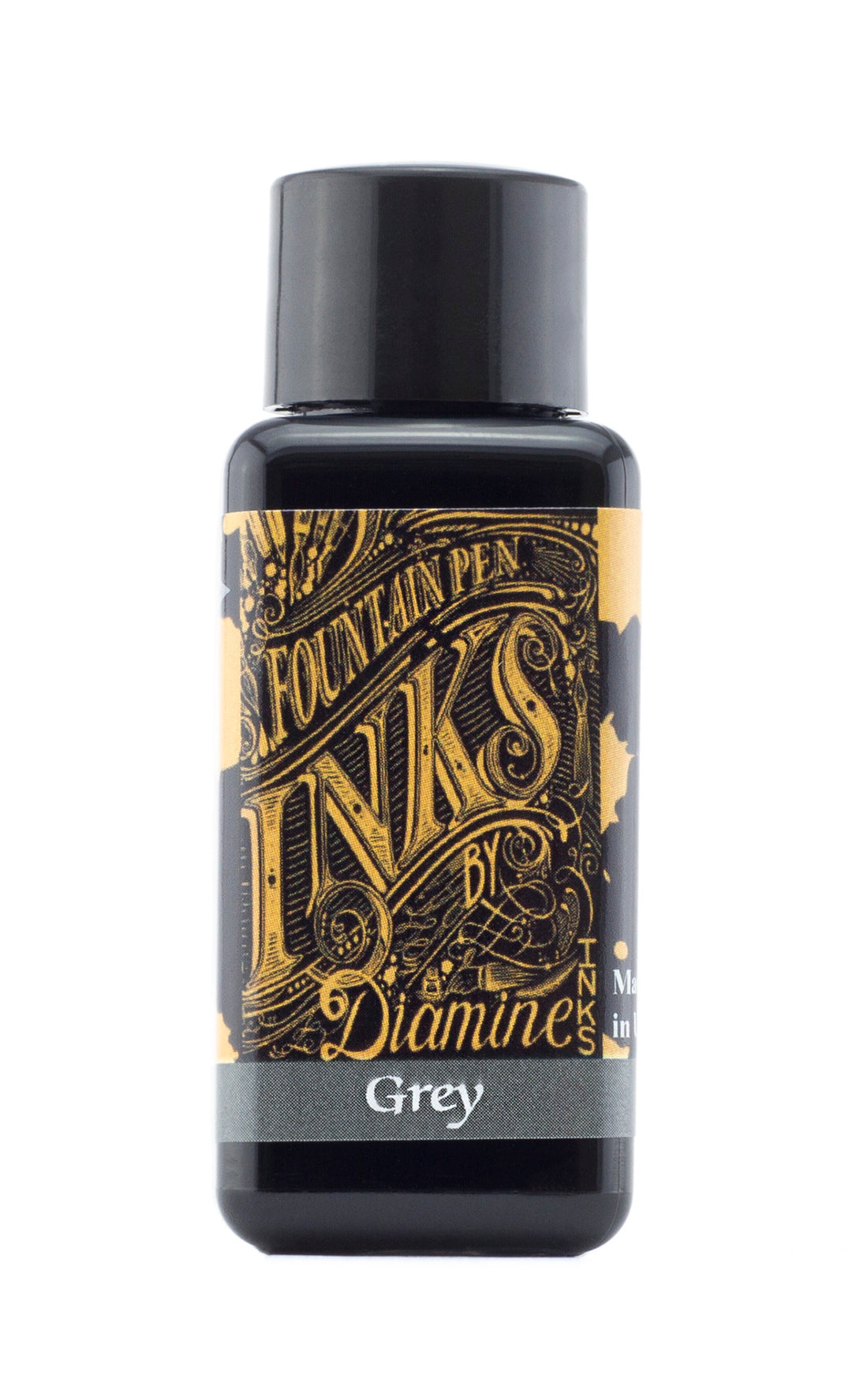 Diamine Fountain Pen Ink Bottle 80ml - Grey