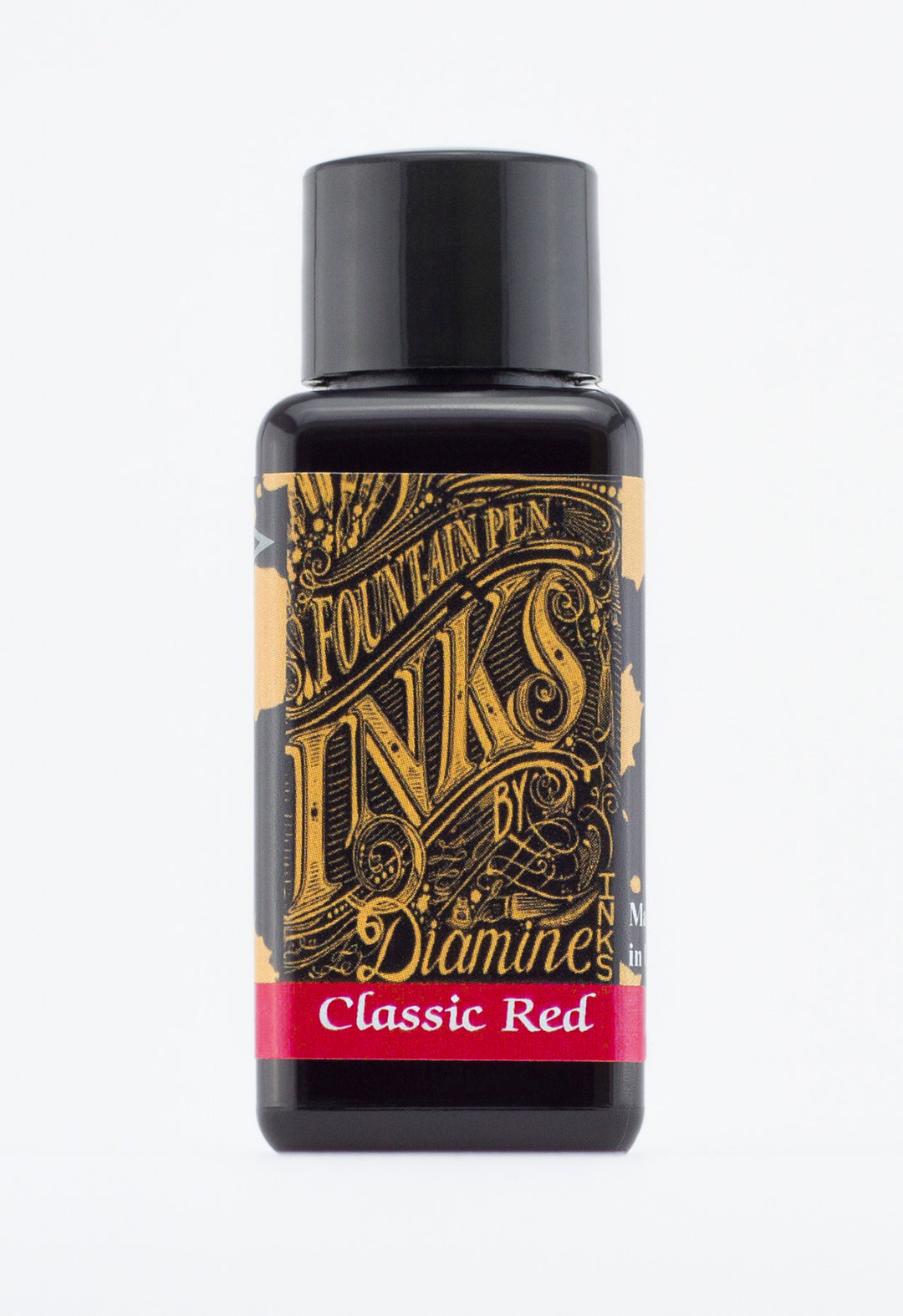 Diamine Fountain Pen Ink Bottle 80ml - Classic Red