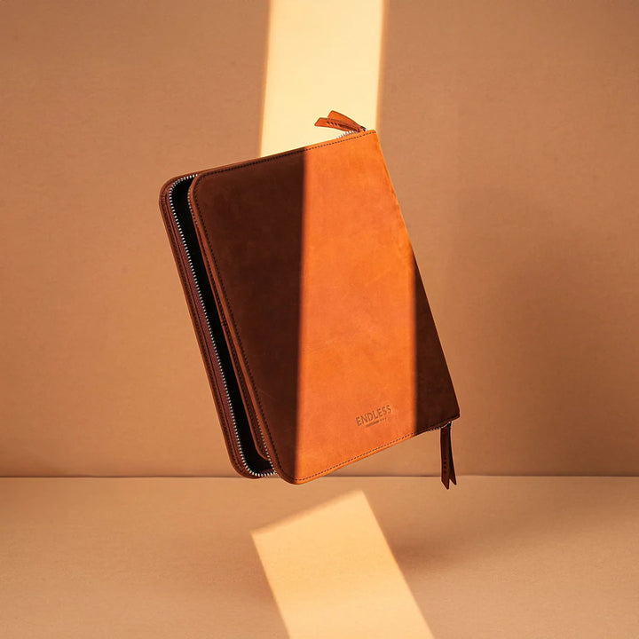 Endless A5 Leather Folio - Brown