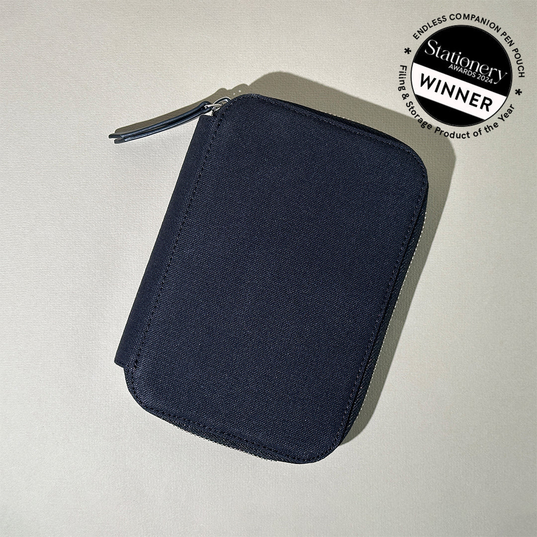 Endless Companion Adjustable 5 Pen Pouch - Canvas - Midnight Black