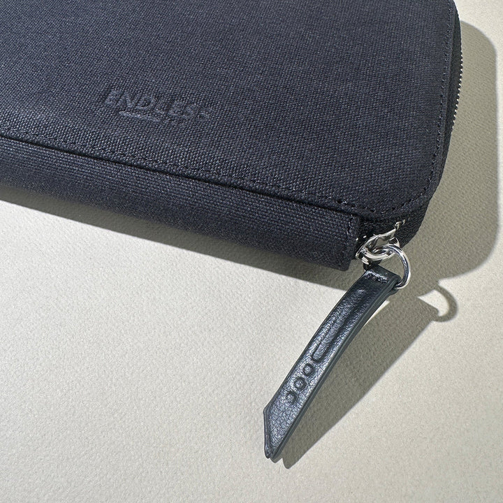 Endless Companion Adjustable 5 Pen Pouch - Canvas - Midnight Black