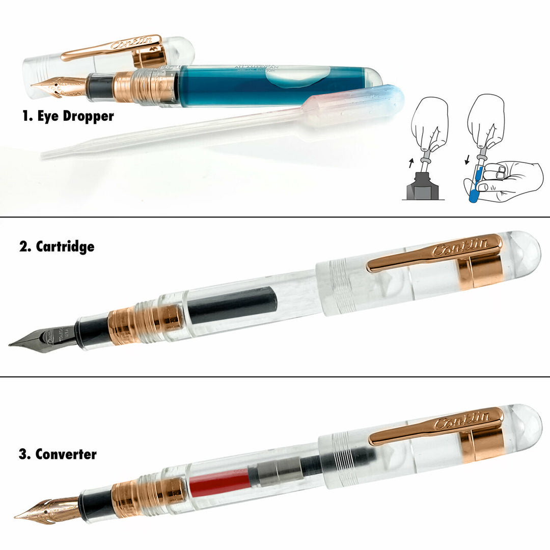 Conklin All American Fountain Pen LE 1898 Demo/Rosegold