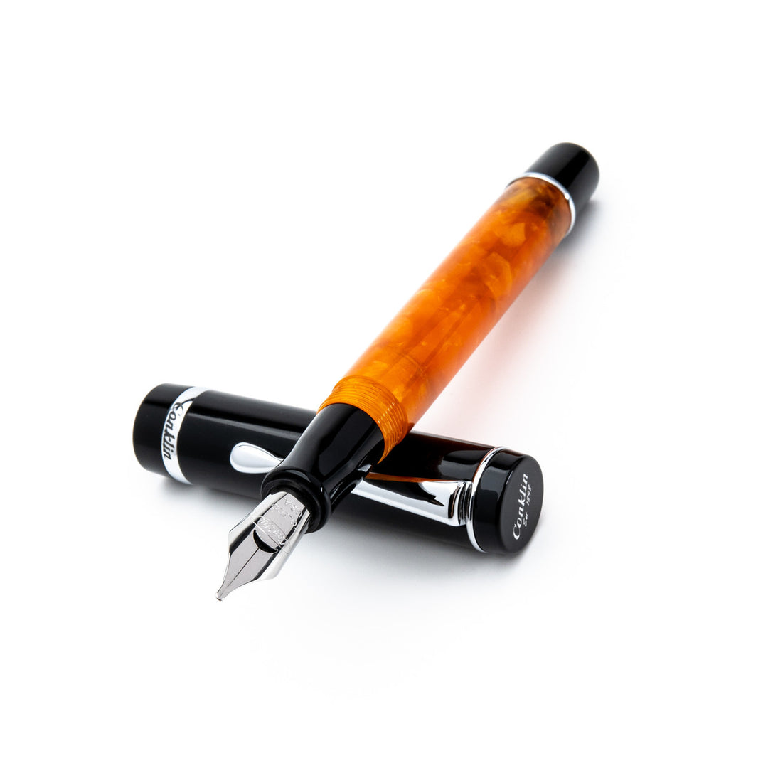 Conklin Duragraph Fountain Pen Orange Nights