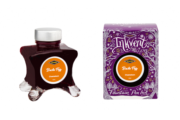 Diamine Inkvent Fountain Pen Ink – Purple Edition – Bucks Fizz (Chameleon)