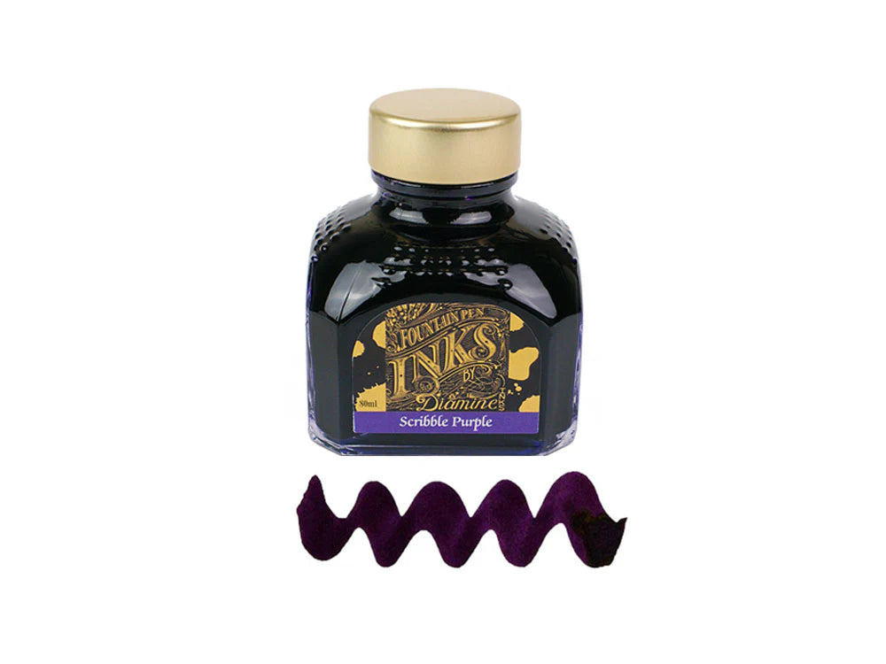 Diamine Fountain Pen Ink 80ml - Scribble Purple