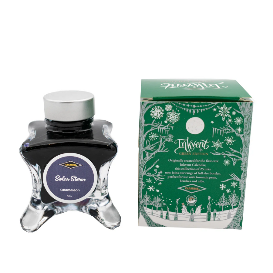 Diamine Inkvent Fountain Pen Ink – Green Edition – Solar Storm  (Chameleon)