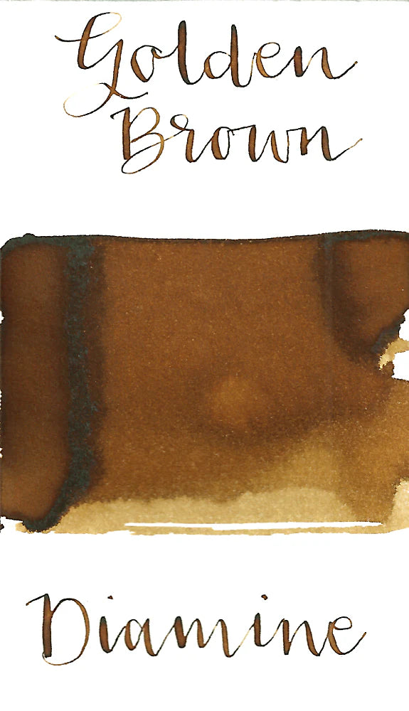 Diamine Fountain Pen Ink Bottle 80ml - Golden Brown