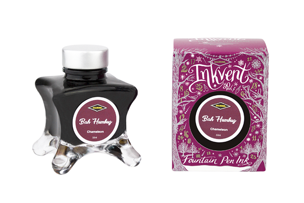 Diamine Inkvent Fountain Pen Ink – Purple Edition – Bah Humbug (Chameleon)