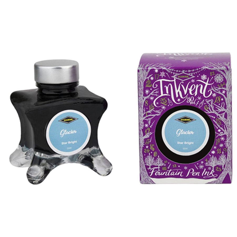 Diamine Inkvent Fountain Pen Ink – Purple Edition: Glacier Star Bright (Shimmer)