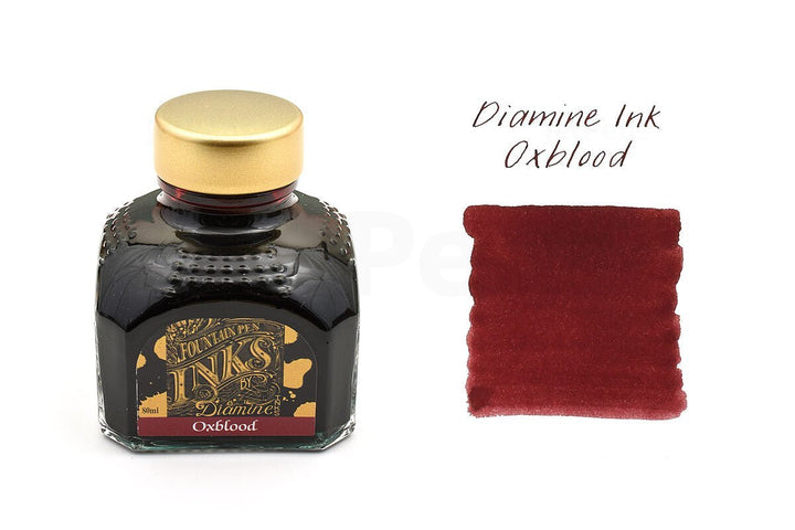 Diamine Fountain Pen Ink Bottle 80ml - Oxblood - Applebee Pens