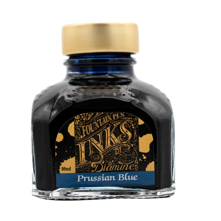 Diamine Fountain Pen Ink Bottle 80ml - Prussian Blue