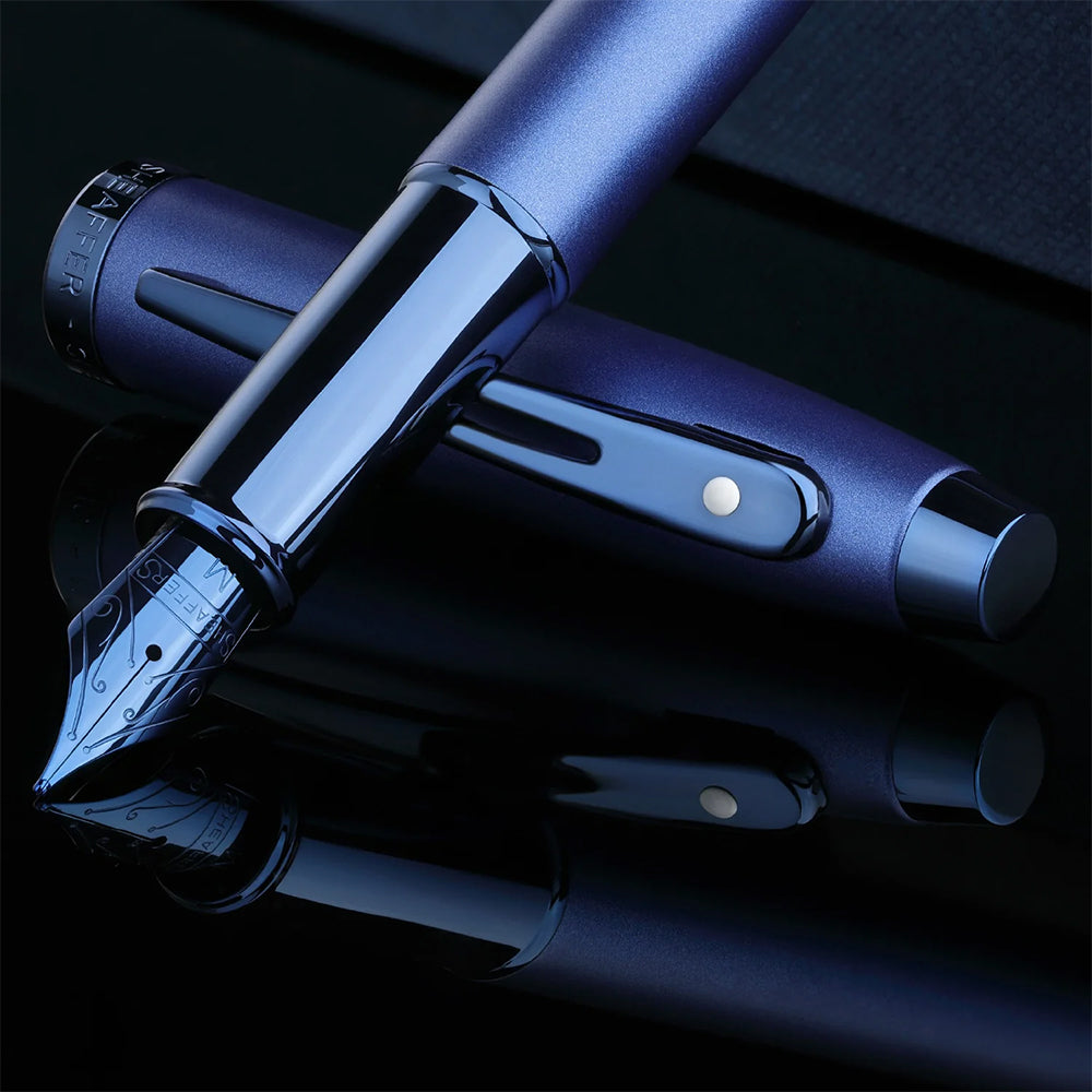 Sheaffer 100 Fountain Pen - Satin Blue Lacquer