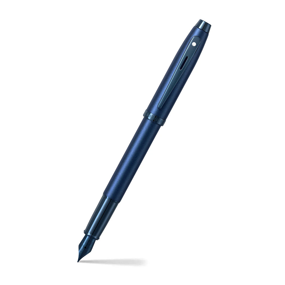 Sheaffer 100 Fountain Pen - Satin Blue Lacquer