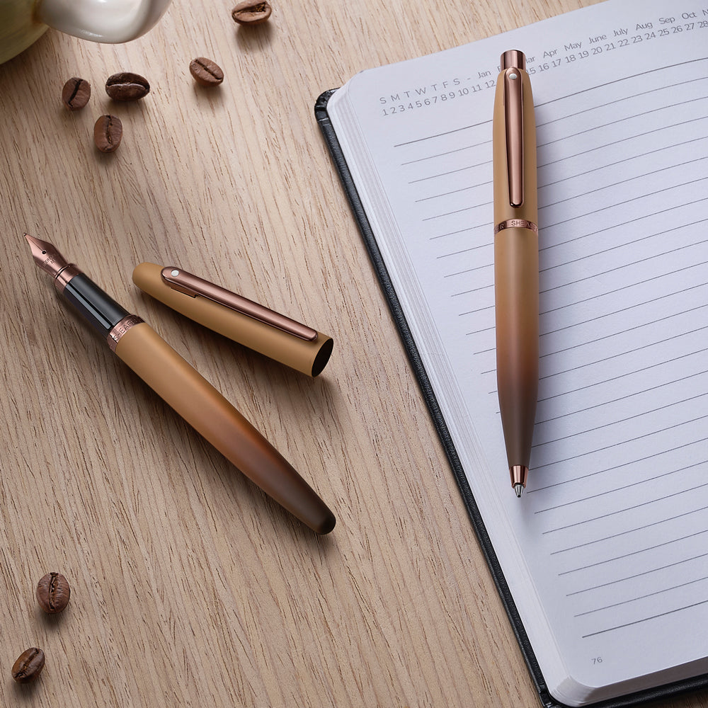 Sheaffer VFM Fountain Pen – Matte Coffee Brown Gradient