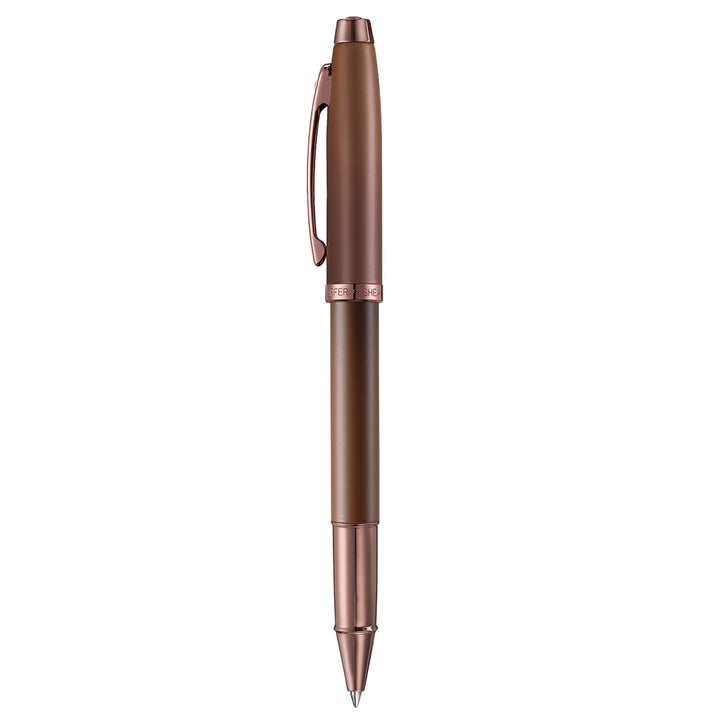 Sheaffer 100 9374 Coffee Edition Matt Brown Rollerball Pen with Regal Brown PVD Trims