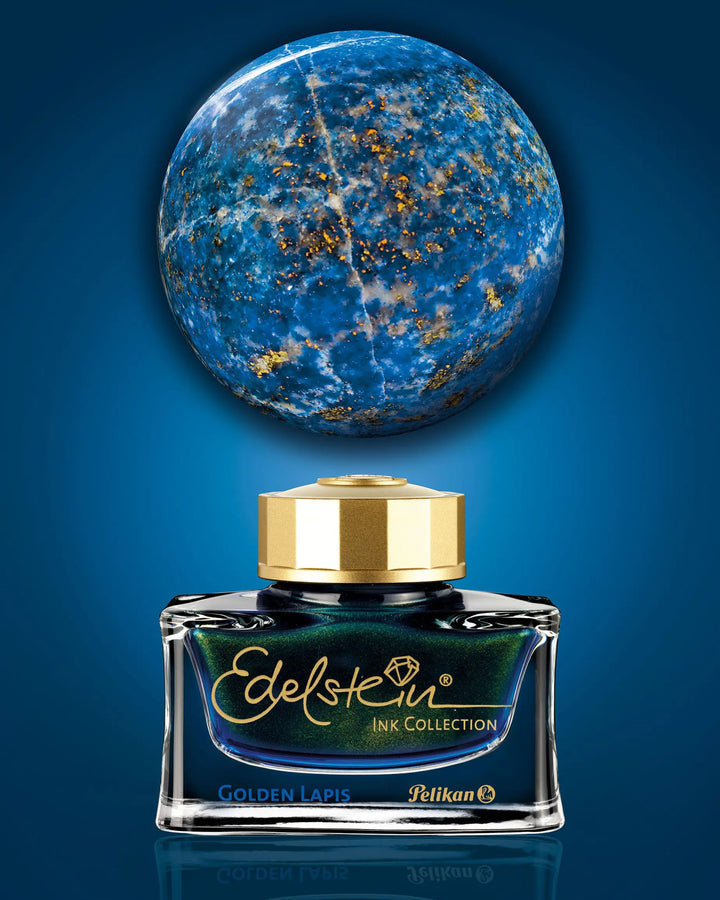 Pelikan Edelstein Fountain Pen Ink Bottle - Golden Lapis