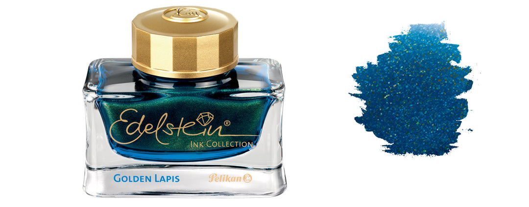 Pelikan Edelstein Fountain Pen Ink Bottle - Golden Lapis