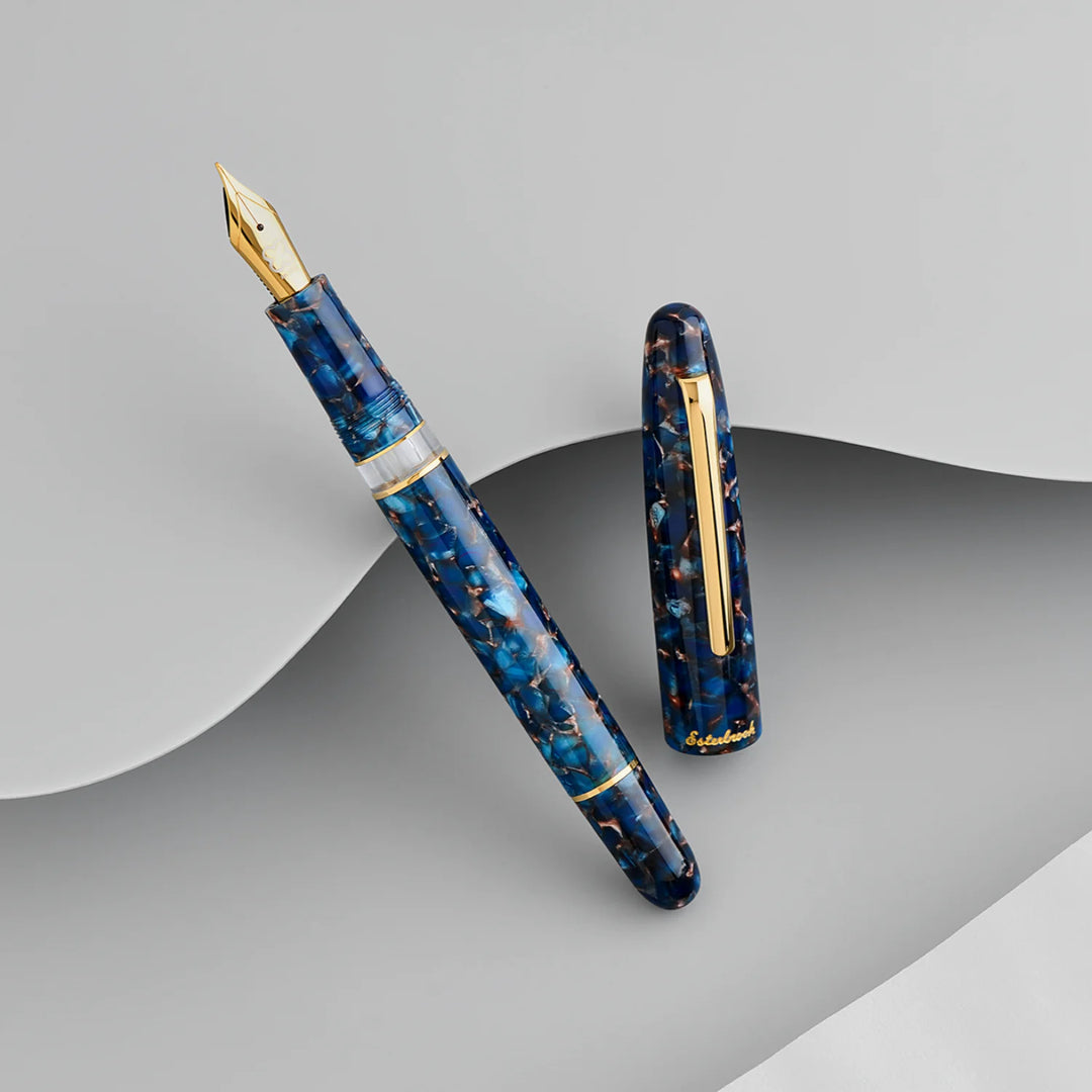 Esterbrook Estie - Nouveau Blue Fountain pen - Gold Trim