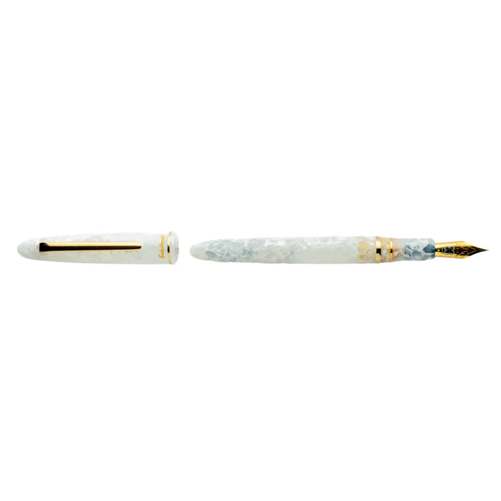 Esterbrook Estie _Winter White Fountain Pen - Gold Trim