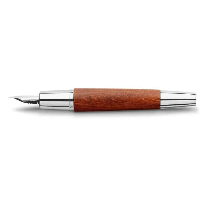 Faber-Castell E-Motion Brown Pear Wood Fountain Pen