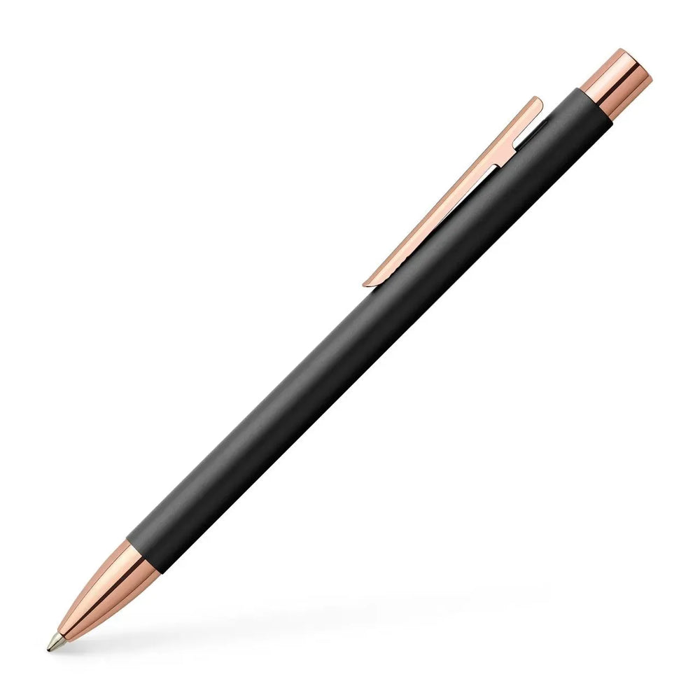 Faber-Castell Neo Slim Metal Black RoseGold Ballpoint Pen