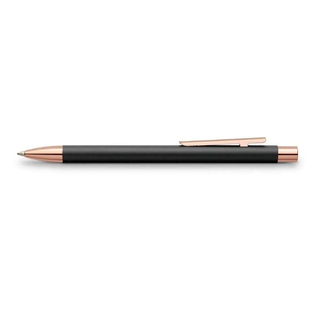 Faber-Castell Neo Slim Metal Black RoseGold Ballpoint Pen