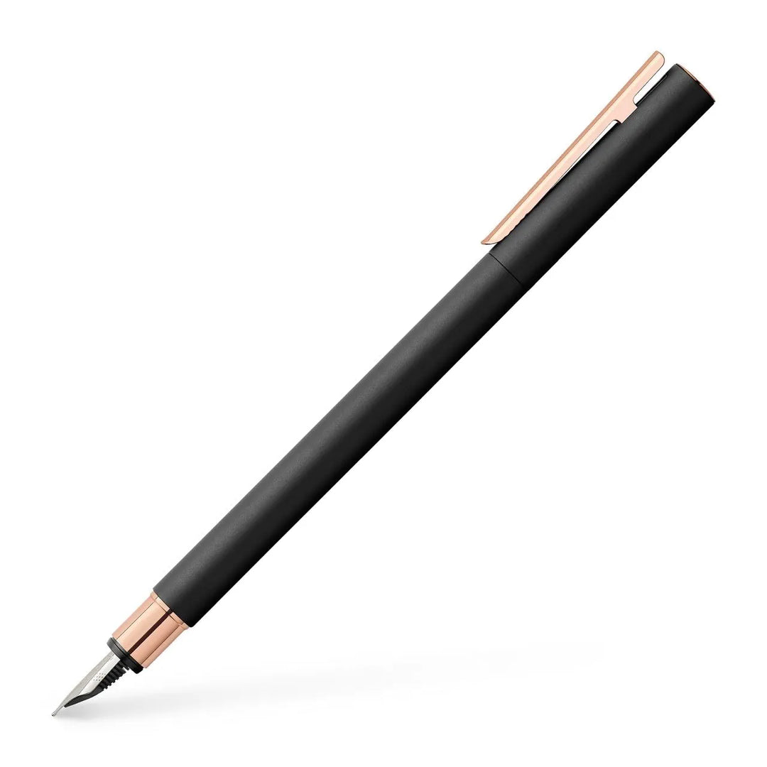 Faber-Castell Neo Slim Metal Black RoseGold Fountain Pen