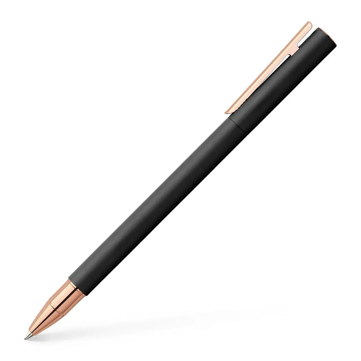 Faber-Castell Neo Slim Metal Black RoseGold Rollerball Pen