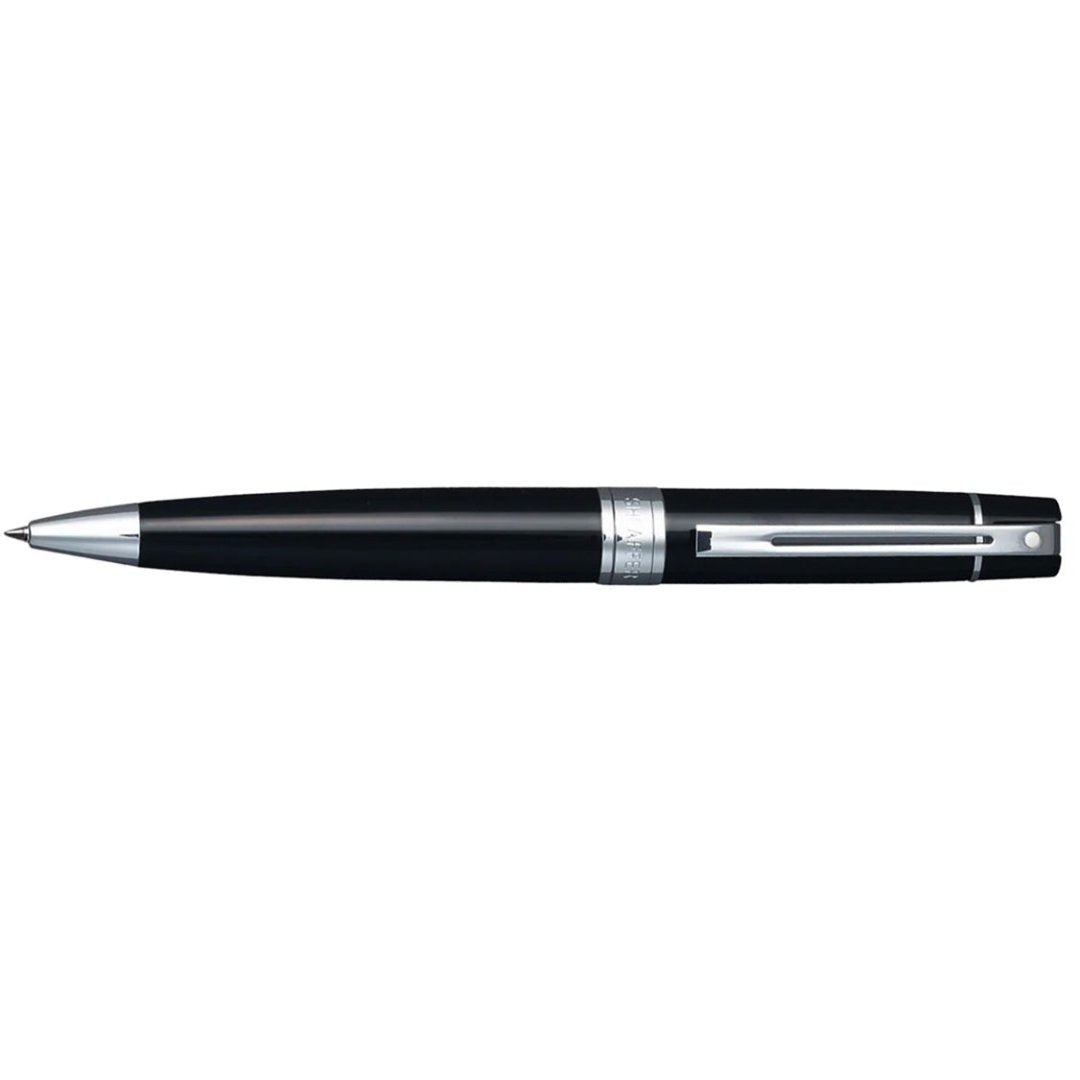 Sheaffer 300 Ballpoint Pen Set Gloss Black Chrome Trim