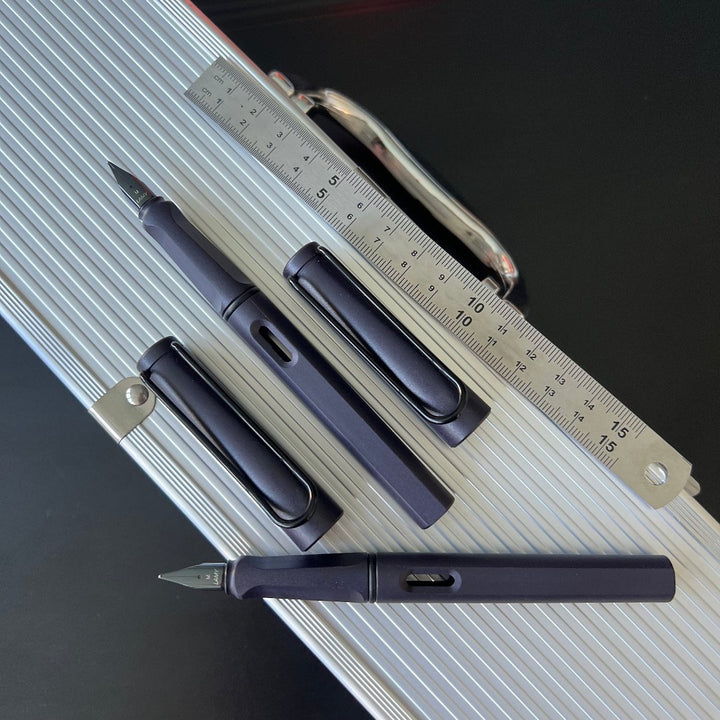 Lamy Safari Steel Black Fountain Pen