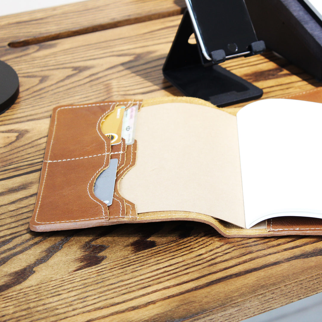 Studio A5 Leather Notebook Cover Pecan