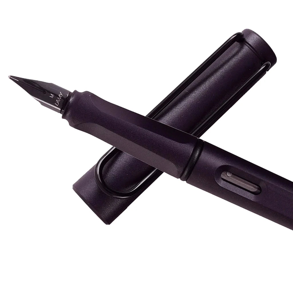 Lamy Safari Steel Black Fountain Pen