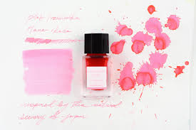 Iroshizuku Fountain Pen Ink by Pilot - 15ml Bottle hana-ikada(Flower Raft of Japanese Cherry) Sunset) - Cherry Blossom Petal