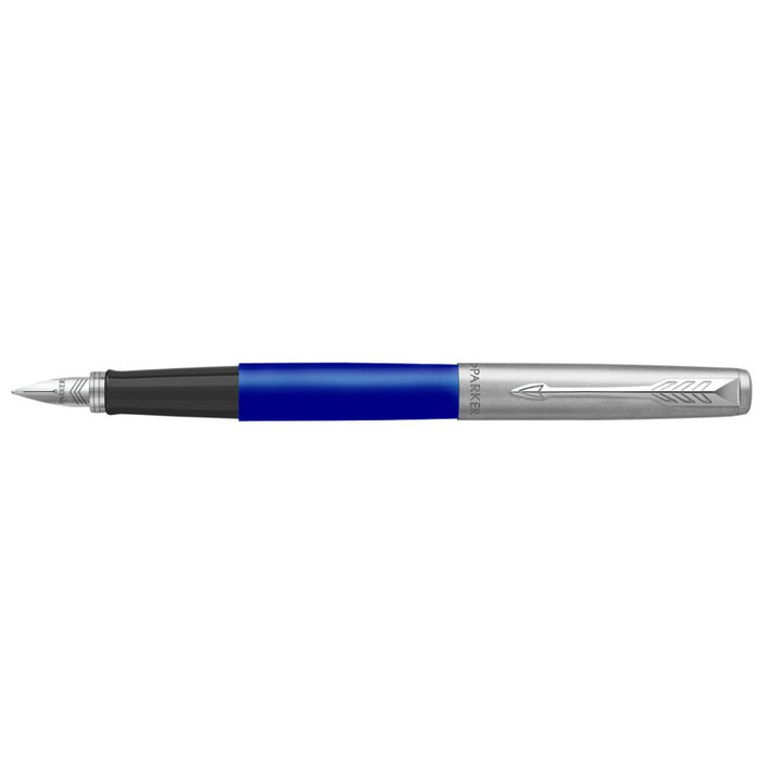 Parker Original Jotter Fountain Pen - Blue with Chrome Trim