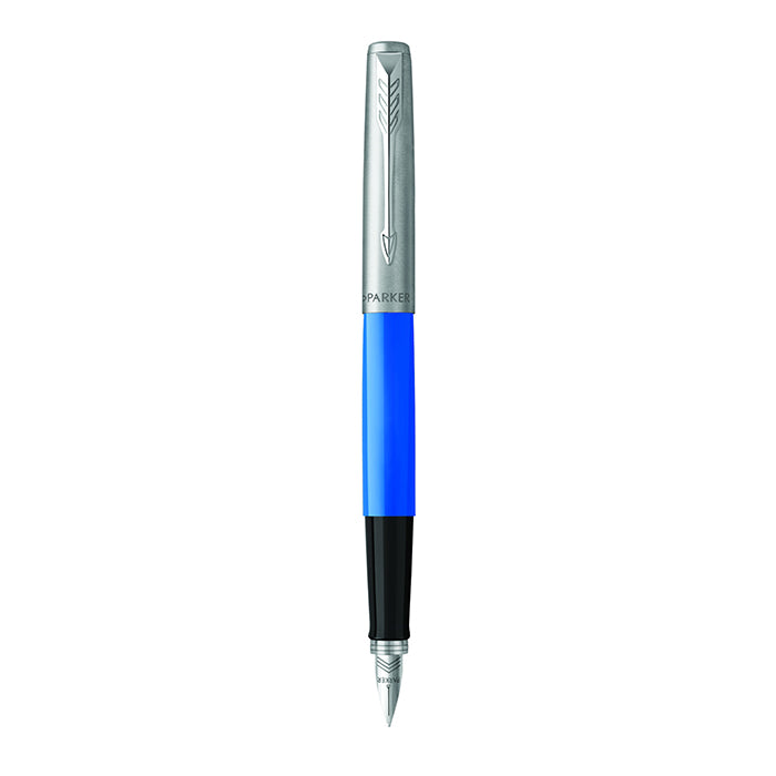 Parker Original Jotter Fountain Pen - Blue with Chrome Trim