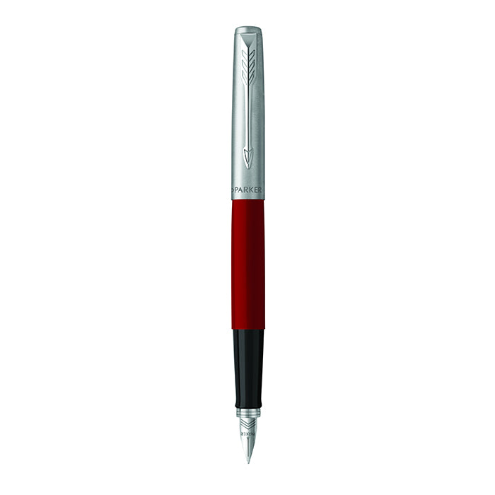 Parker Original Jotter Fountain Pen - Red with Chrome Trim