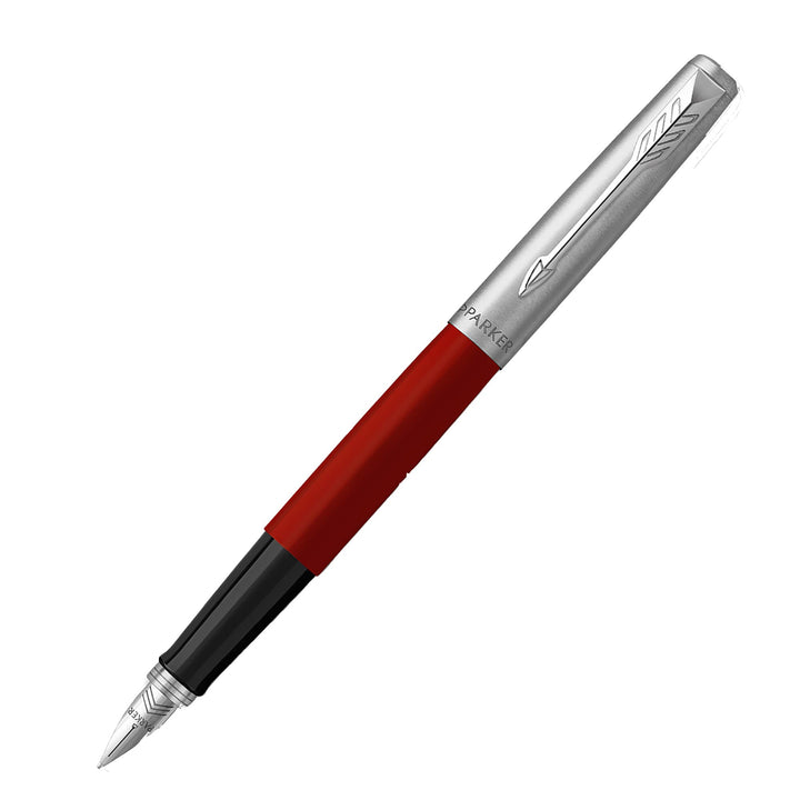 Parker Original Jotter Fountain Pen - Red with Chrome Trim