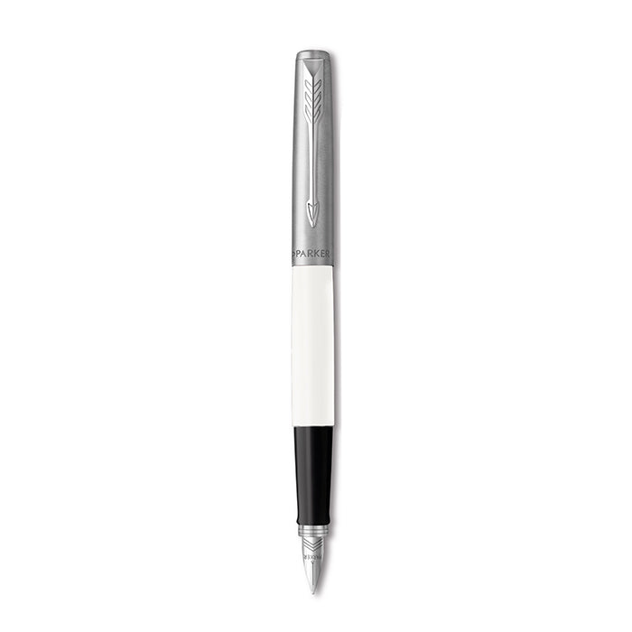 Parker Original Jotter Fountain Pen - White with Chrome Trim