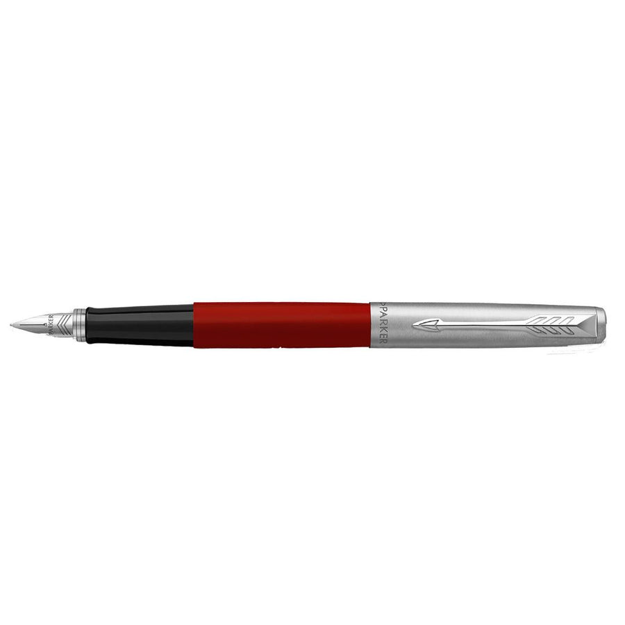 Parker Original Jotter Fountain Pen - Red with Chrome Trim