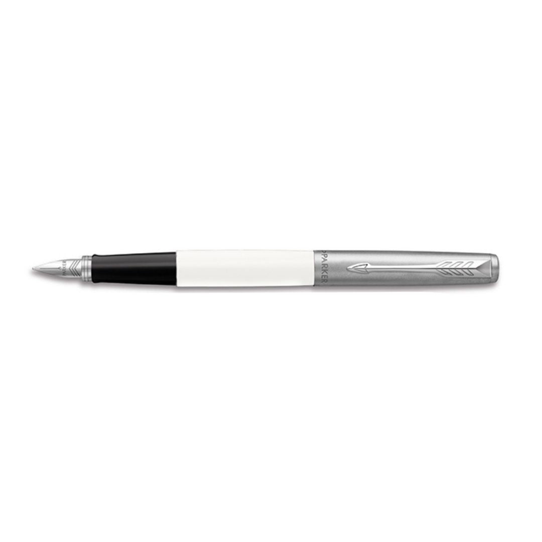 Parker Original Jotter Fountain Pen - White with Chrome Trim