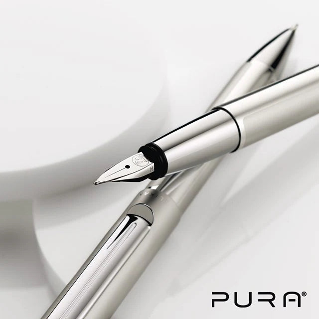 Pelikan Pura P-40 Fountain Pen - Silver