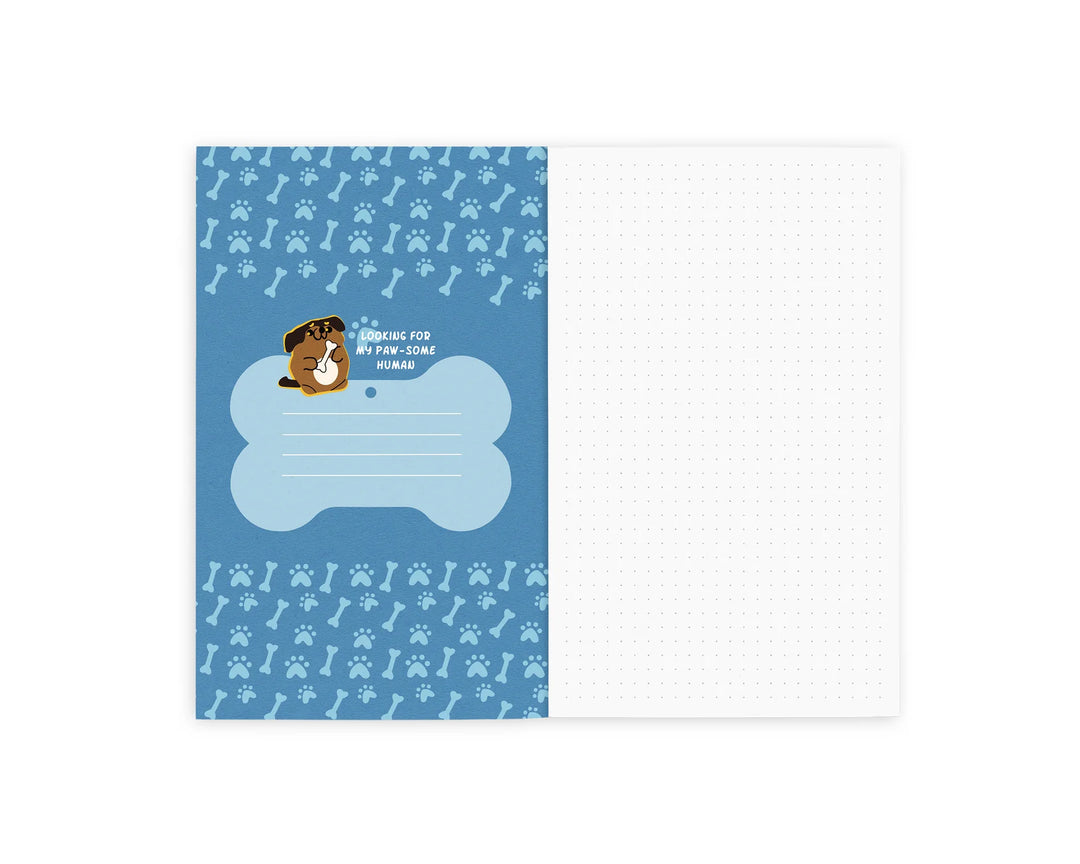 Retro 51 Dog Rescue 5 Classic Notebook - Dot Grid