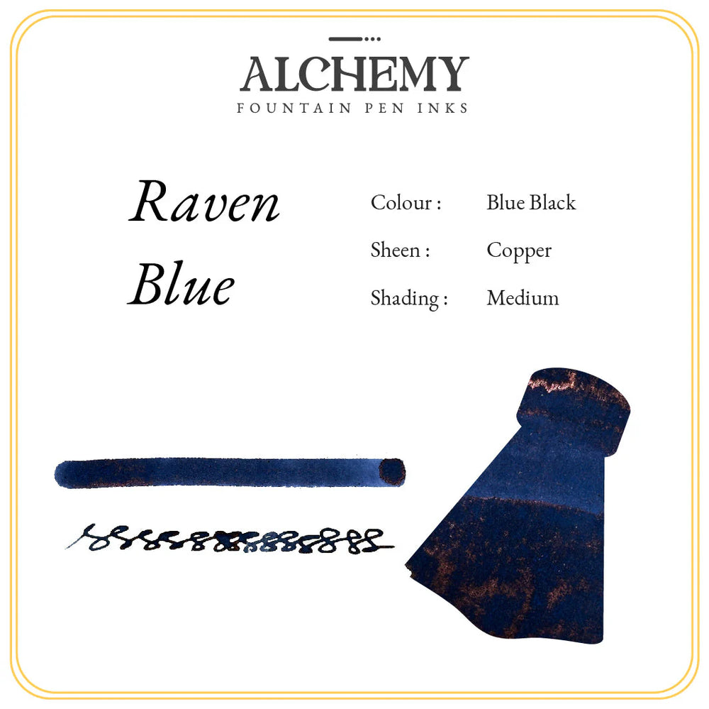 Endless Alchemy Fountain Pen Ink - Raven Blue