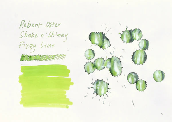 Robert Oster Signature Shake 'n' Shimmy Art Ink - Fizzy Lime