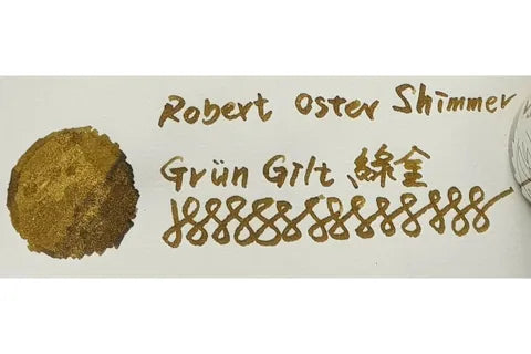 Robert Oster Signature Shake 'n' Shimmy Art Ink - Grün-Gilt