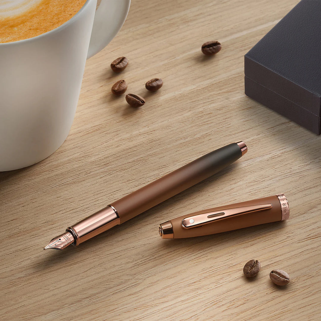 Sheaffer 100 9374 Coffee Edition Matt Brown Fountain Pen8