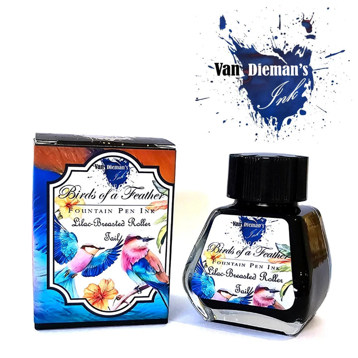 Van Dieman's Birds of a Feather - Lilac Breasted Roller - Shimmering Fountain Pen Ink