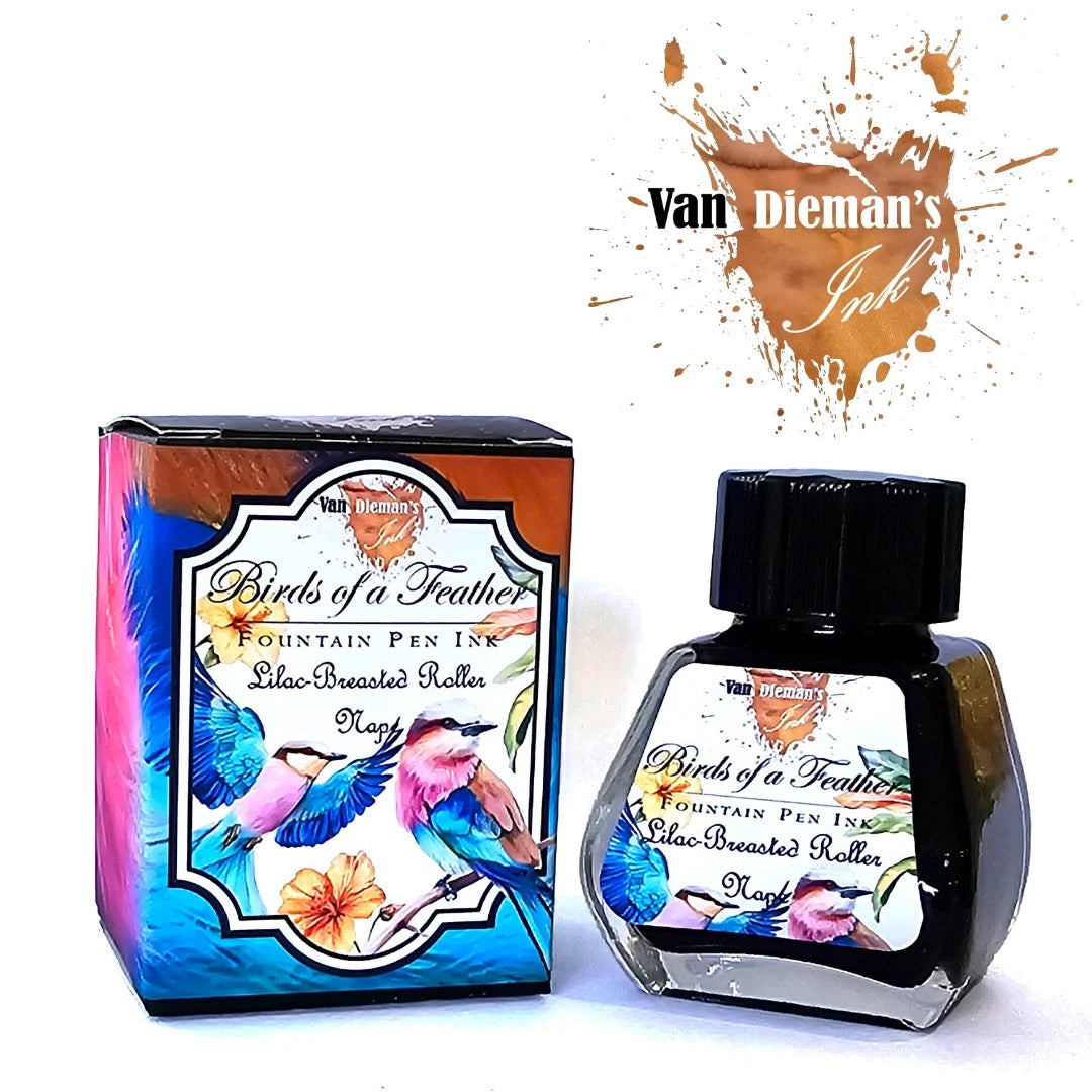 Van Dieman's Birds of a Feather - Lilac Breasted Roller Nape - Fountain Pen Ink