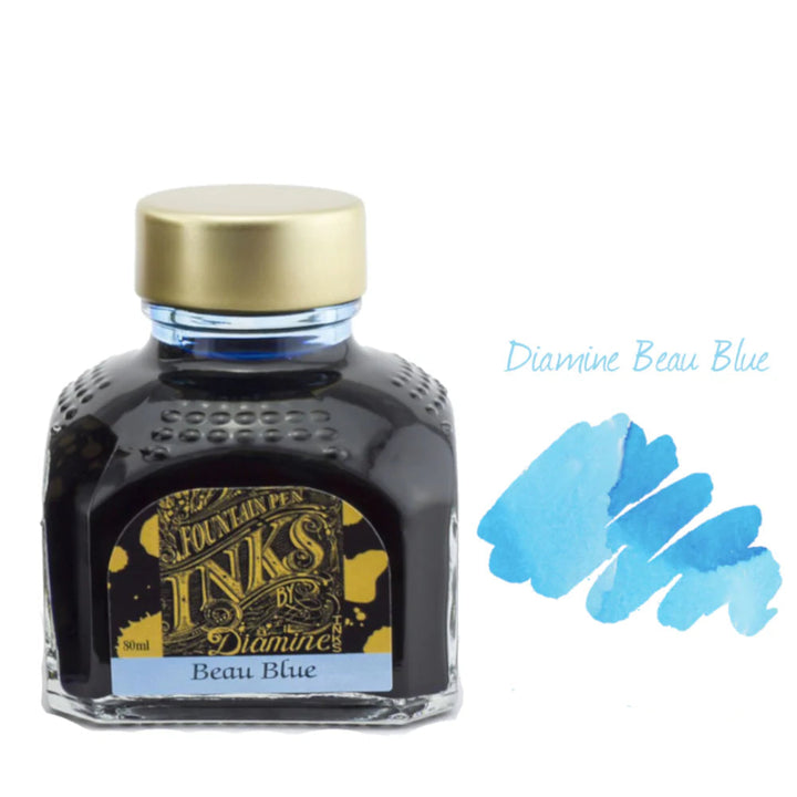 Diamine Fountain Pen Ink 80ml - Beau Blue