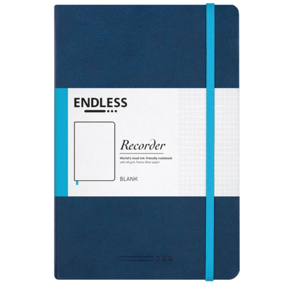 Endless Recorder Deep Ocean Notebook A5 Blank - Blue